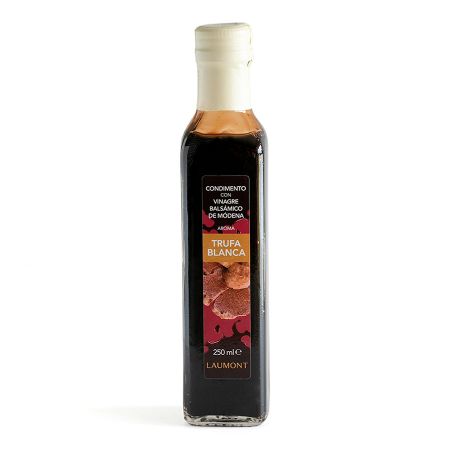 Condimento de Vinagre balsámico de Módena con aroma de trufa blanca Botella 250 ml